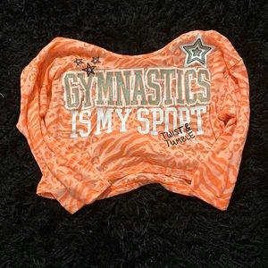 justice gymnastics shirt with hood